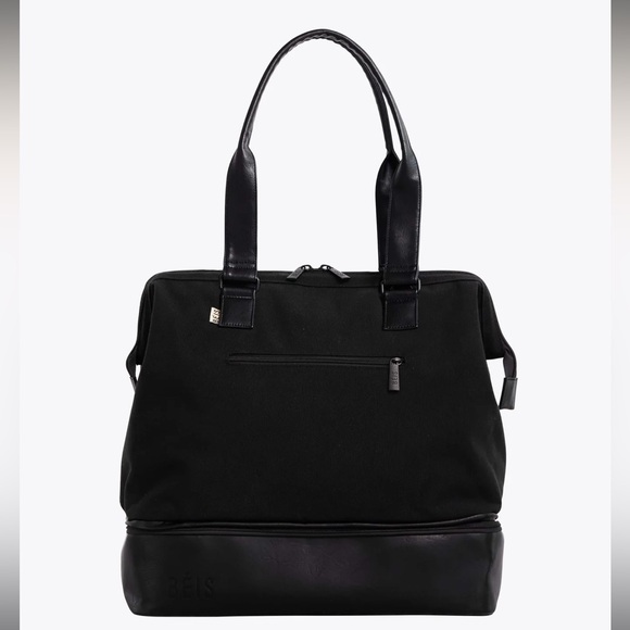 Beis The Convertible Mini Weekender in Black - Picture 8 of 8